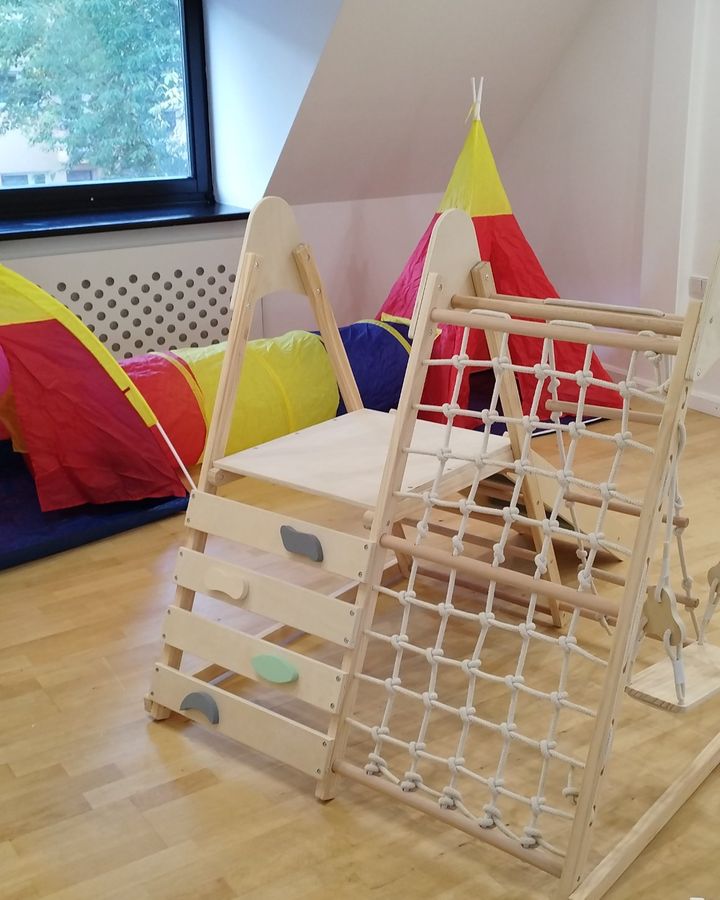 Sala para la motricidad gruesa: trepar y explorar